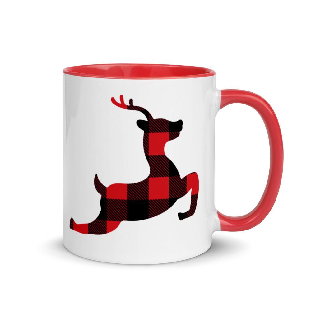 Plaid Reindeer (Mug)-Mugs-Swish Embassy
