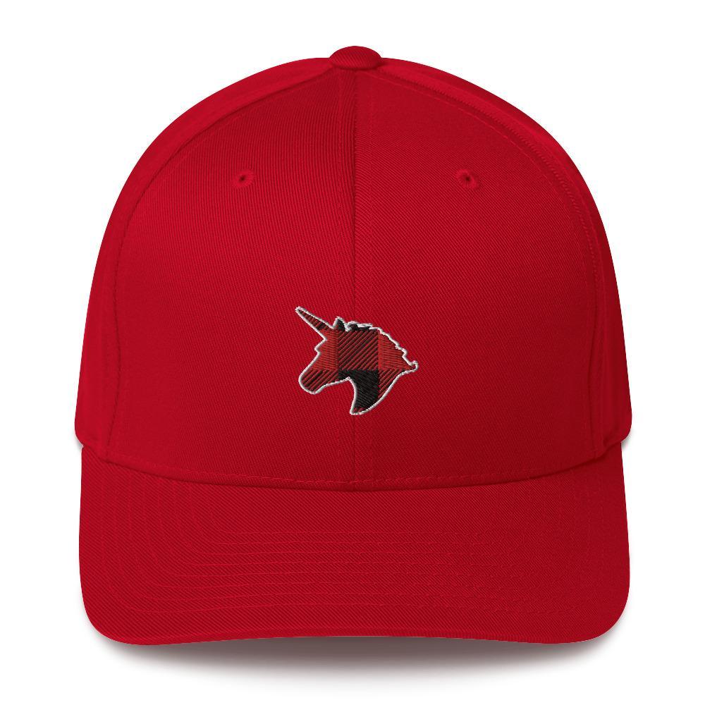 Plaid Unicorn (Baseball Cap)-Headwear-Swish Embassy