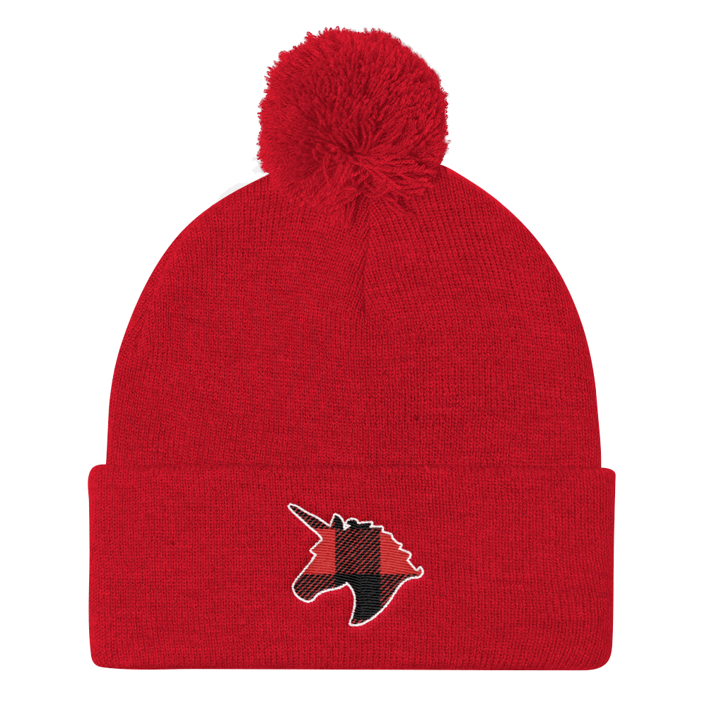 Plaid Unicorn (Beanie)-Beanie-Swish Embassy