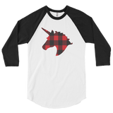 Plaid Unicorn (Raglan)-Raglan-Swish Embassy