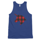 Plaid Unicorn (Tank Top)-Christmas Tanks-Swish Embassy