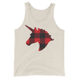 Plaid Unicorn (Tank Top)-Tank Top-Swish Embassy