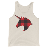 Plaid Unicorn (Tank Top)-Tank Top-Swish Embassy