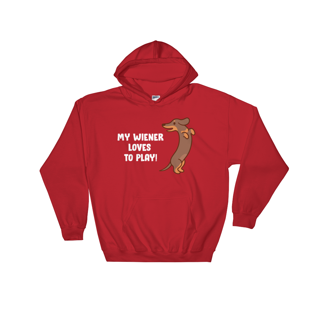 Playful Wiener (Hoodie)-Hoodie-Swish Embassy