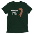 Playful Wiener (Retail Triblend)-Triblend T-Shirt-Swish Embassy