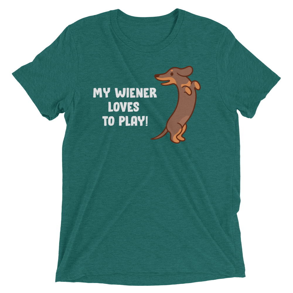 Playful Wiener (Retail Triblend)-Triblend T-Shirt-Swish Embassy