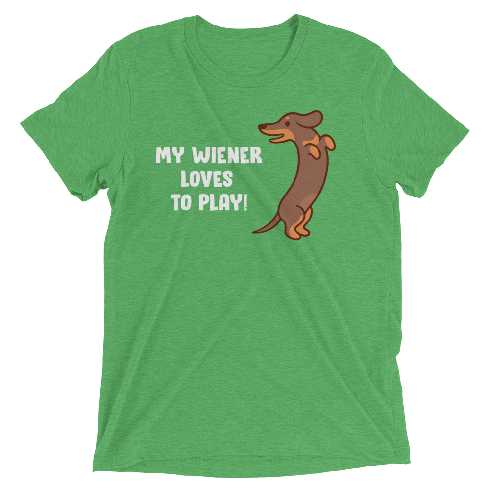 Playful Wiener (Retail Triblend)-Triblend T-Shirt-Swish Embassy