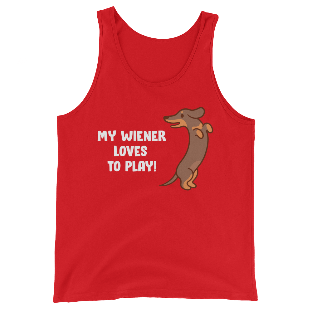 Playful Wiener (Tank Top)-Tank Top-Swish Embassy