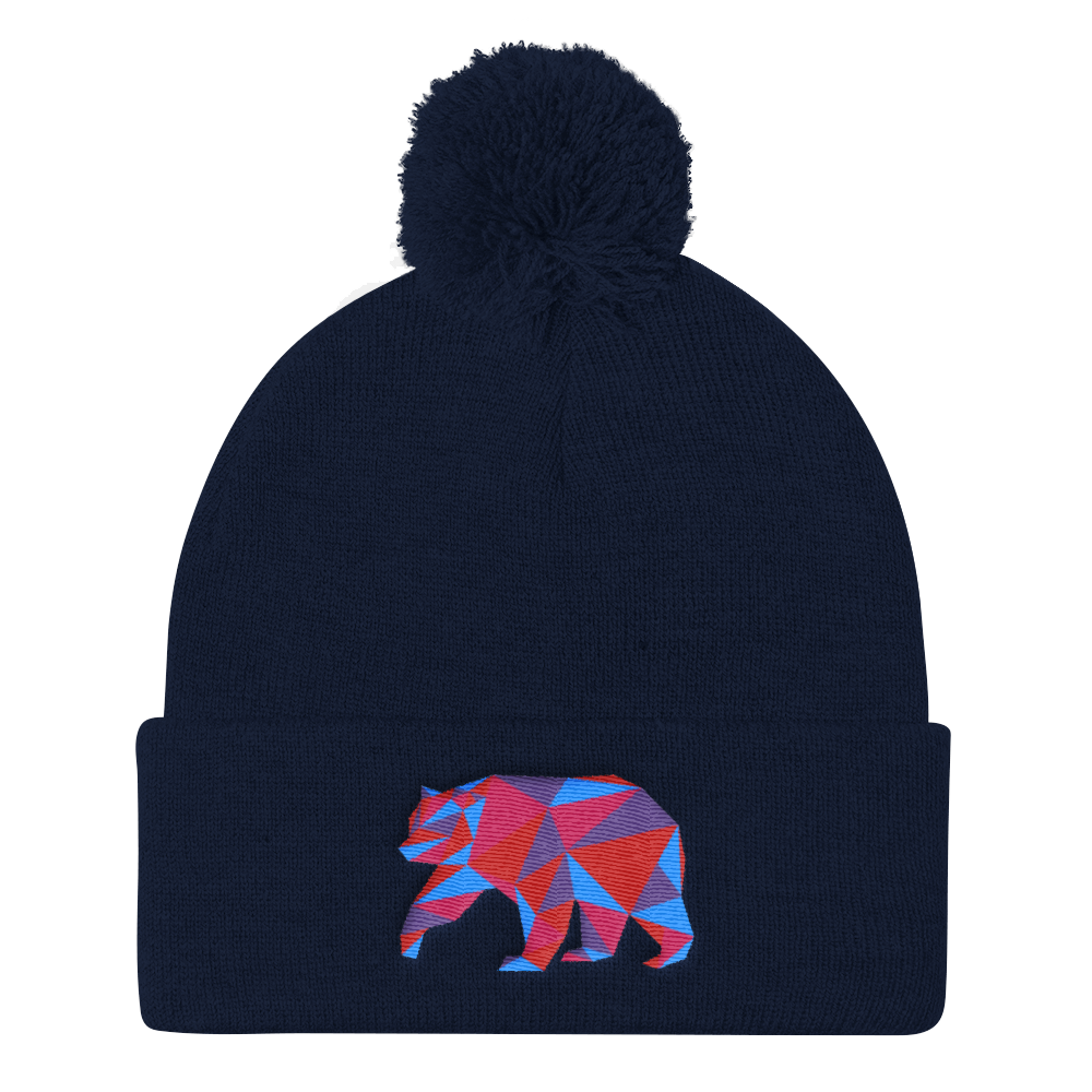 Polygon Bear (Beanie)-Beanie-Swish Embassy