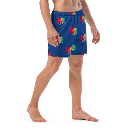 Polygon Bear (Swim Trunks)-Swim Trunks-Swish Embassy