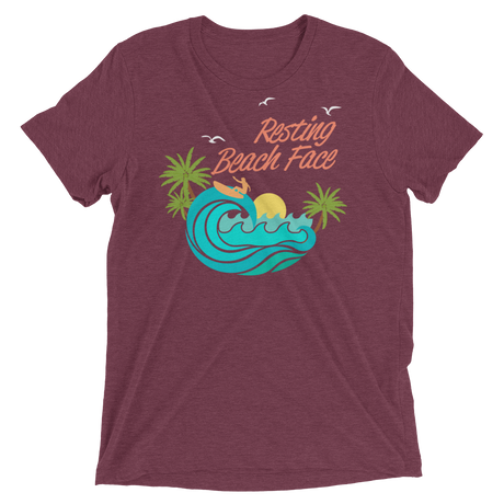 Resting Beach Face (Retail Triblend)-Triblend T-Shirt-Swish Embassy