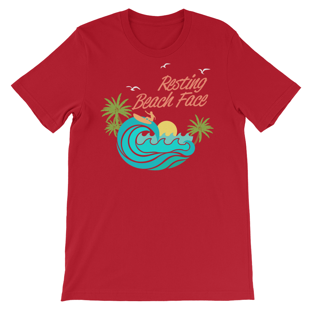 Resting Beach Face-T-Shirts-Swish Embassy