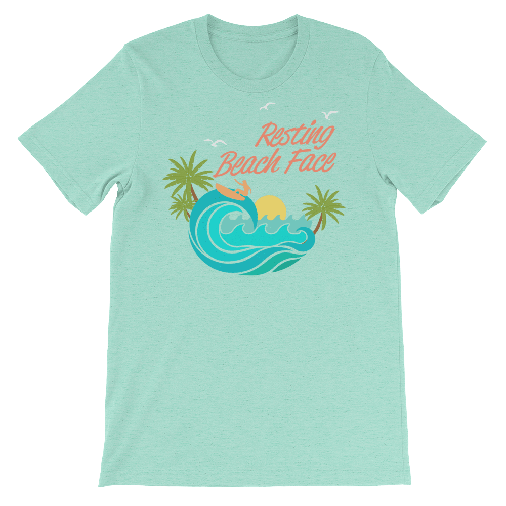 Resting Beach Face-T-Shirts-Swish Embassy