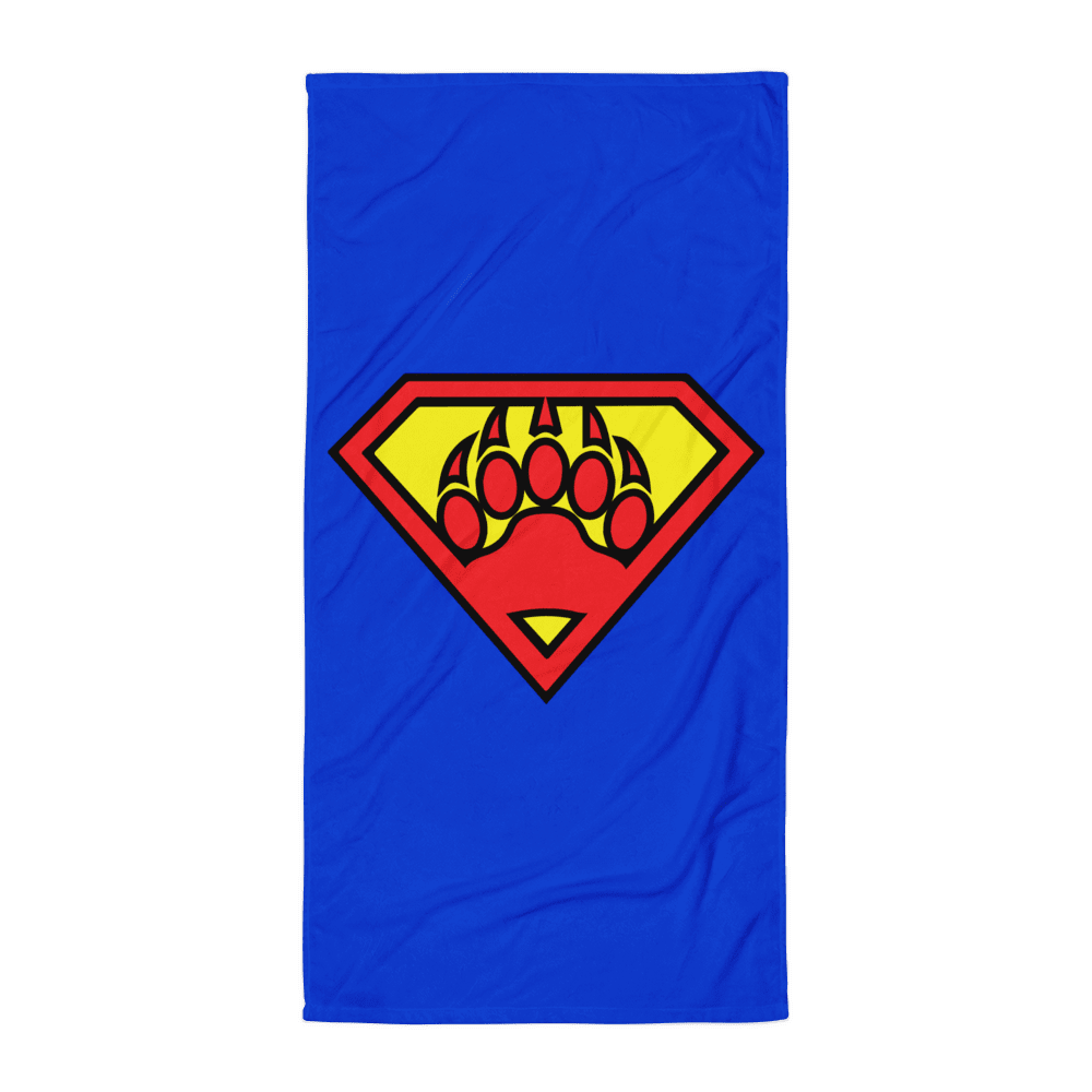 Super Bear (Beach Towel)-Beach Towel-Swish Embassy