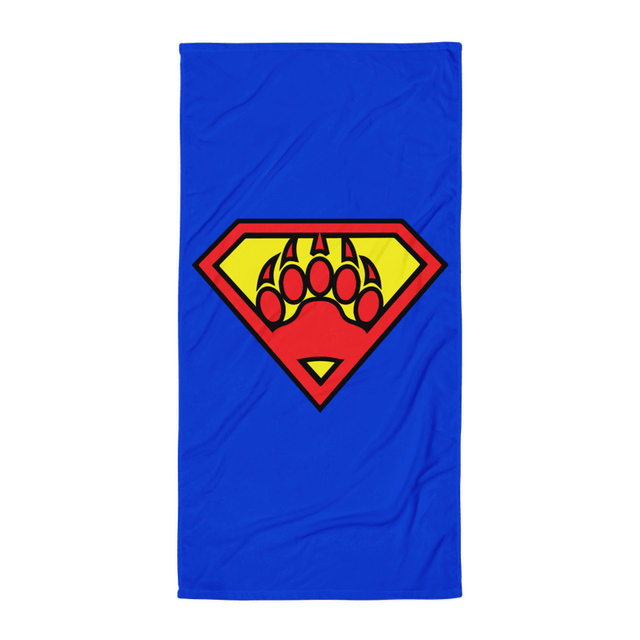 Super Bear (Beach Towel)-Beach Towel-Swish Embassy