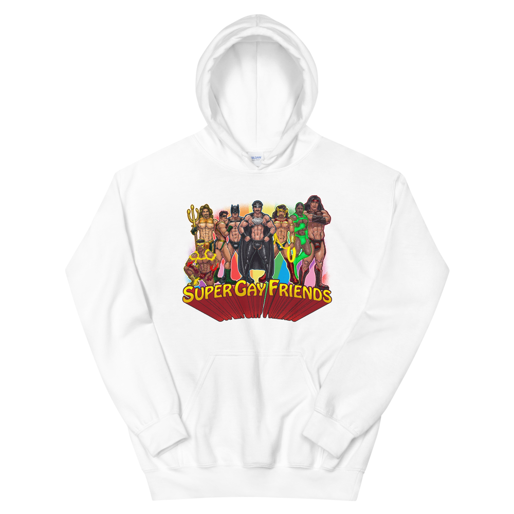 Supergay Friends (Hoodie)-Hoodie-Swish Embassy