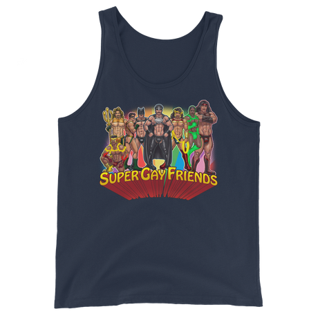 Supergay Friends (Tank Top)-Tank Top-Swish Embassy