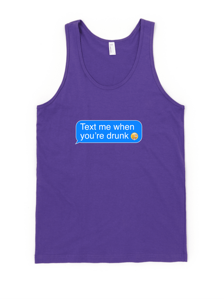 Text Me When You're Drunk Tank-Tank Top-Swish Embassy