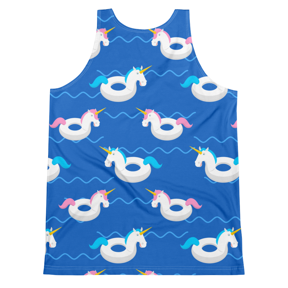 Unicorn Floater (Allover Tank Top)-Allover Tank Top-Swish Embassy