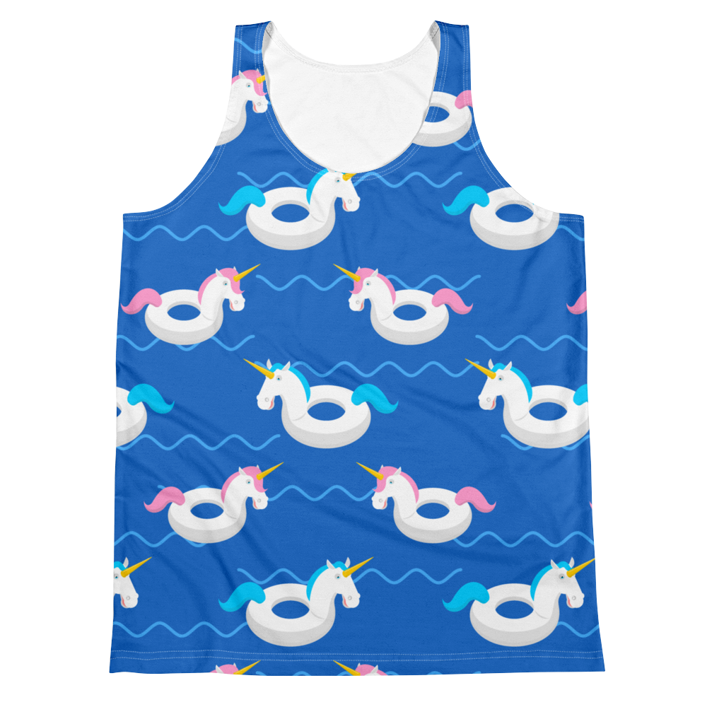 Unicorn Floater (Allover Tank Top)-Allover Tank Top-Swish Embassy