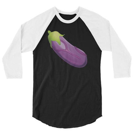 Veiny Eggplant Emoji (Raglan)-Raglan-Swish Embassy