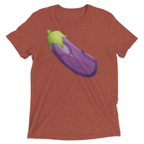 Veiny Eggplant Emoji (Retail Triblend)-Triblend T-Shirt-Swish Embassy