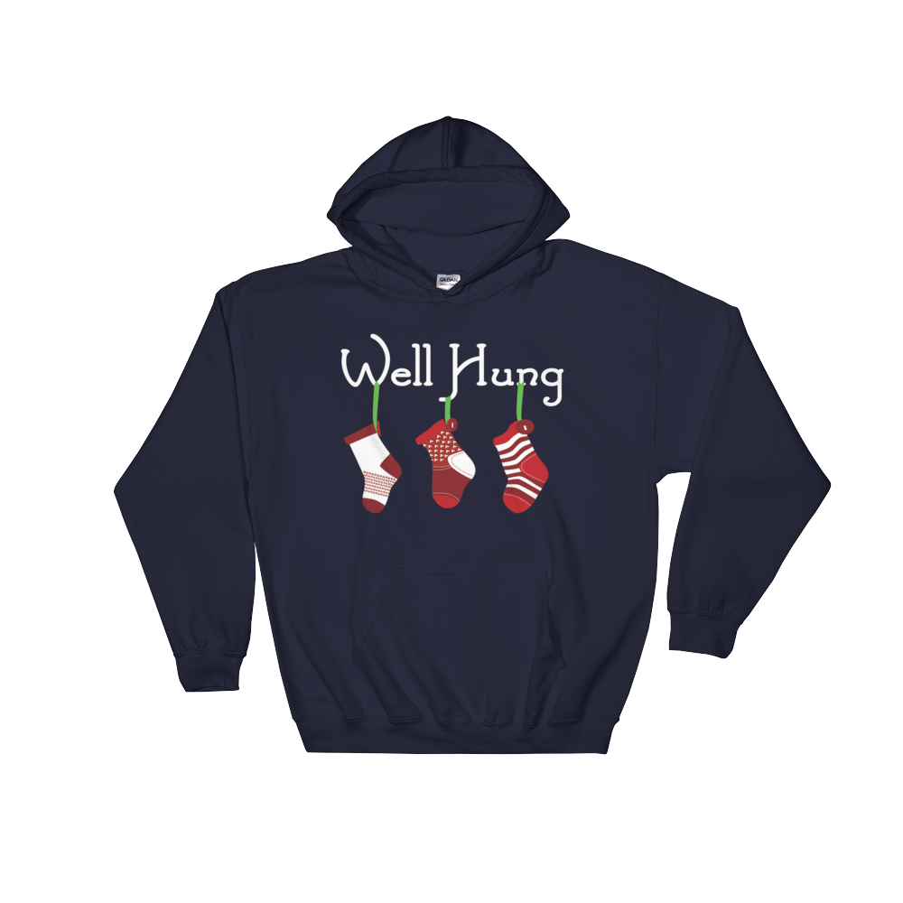 Well Hung Stockings (Hoodie)-Christmas Hoodies-Swish Embassy