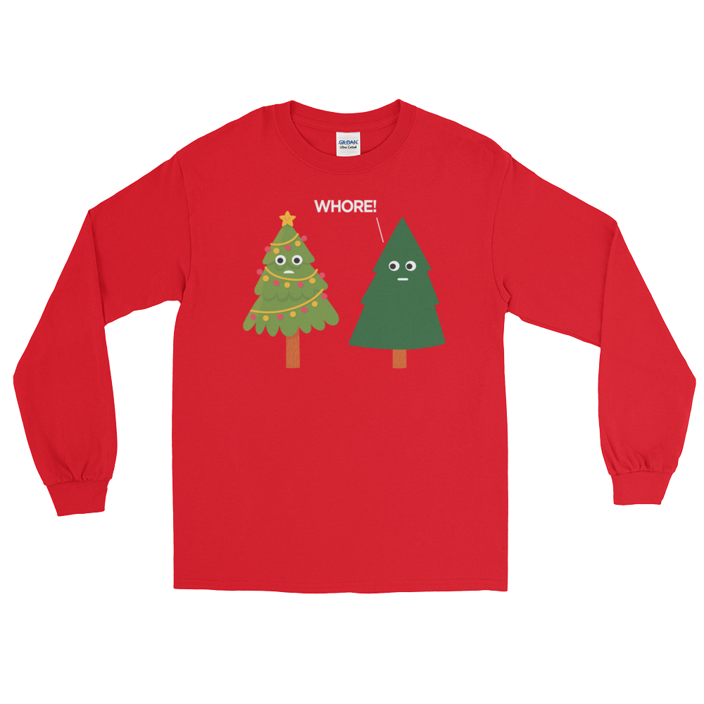 X-Mas Tree Shade (Long Sleeve)-Long Sleeve-Swish Embassy