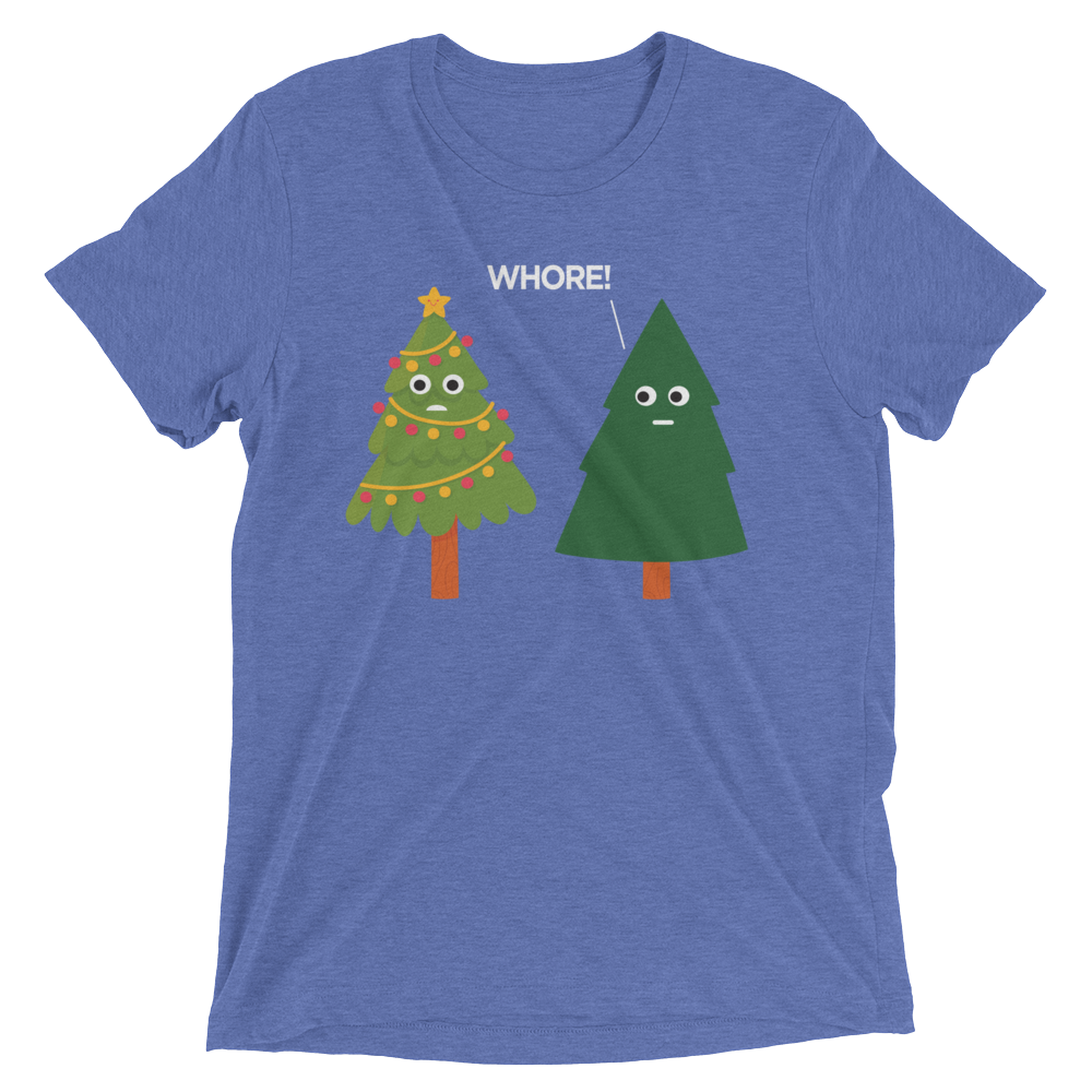 X-Mas Tree Shade (Retail Triblend)-Triblend T-Shirt-Swish Embassy