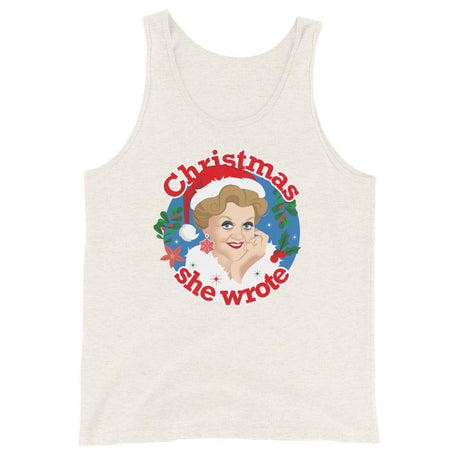 Xmas She Wrote (Tank Top)-Christmas Tanks-Swish Embassy