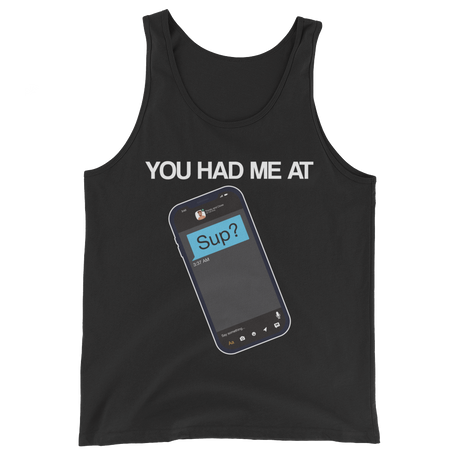 You Had Me At Sup (Tank Top)-Tank Top-Swish Embassy