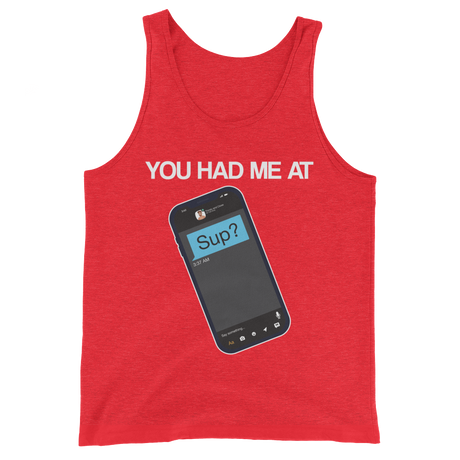 You Had Me At Sup (Tank Top)-Tank Top-Swish Embassy