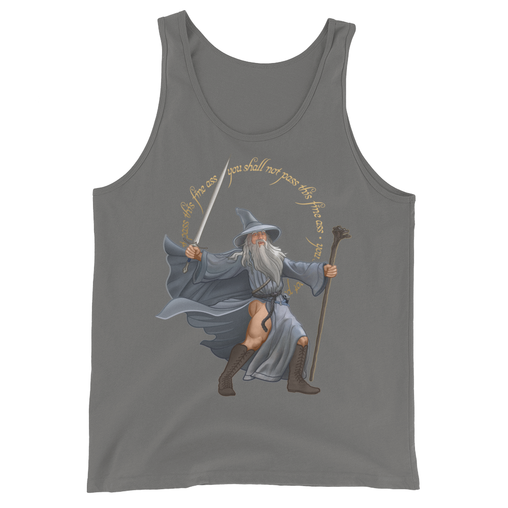 You Shall Not Pass This Fine Ass (Tank Top)-Tank Top-Swish Embassy