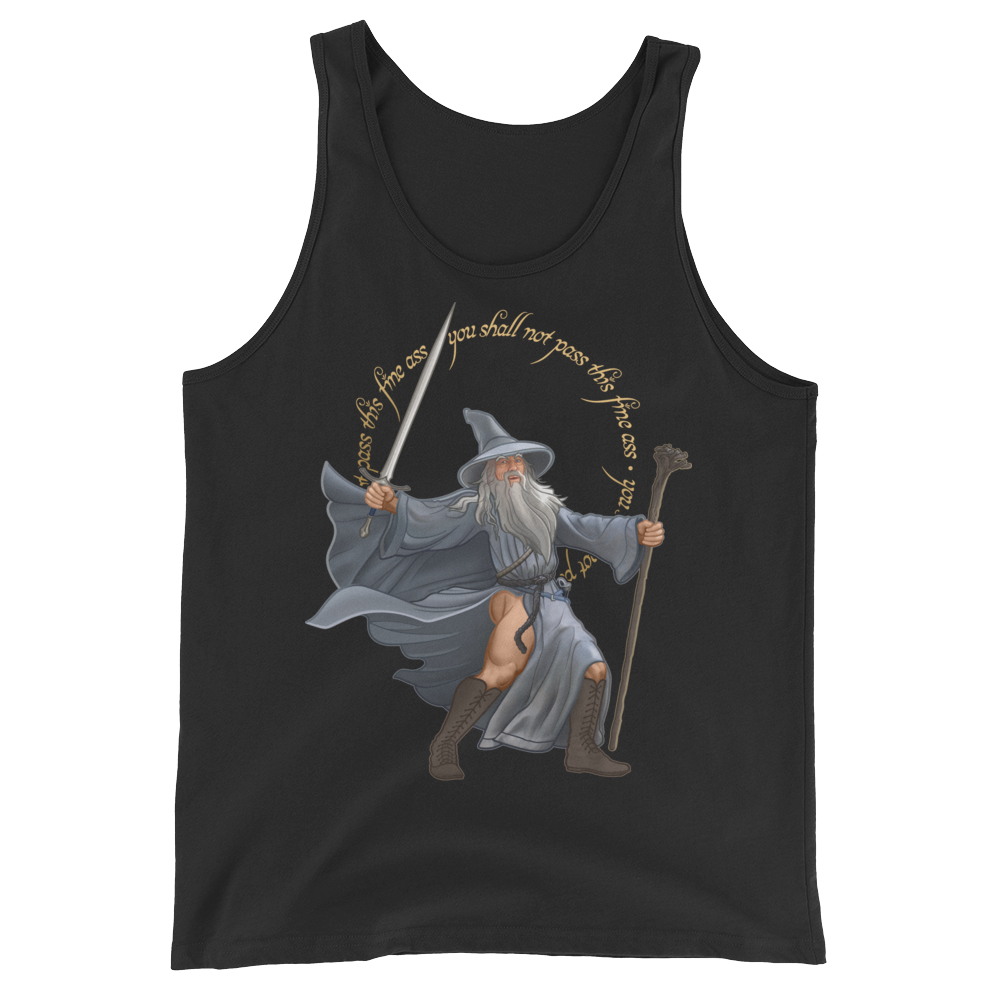 You Shall Not Pass This Fine Ass (Tank Top)-Tank Top-Swish Embassy