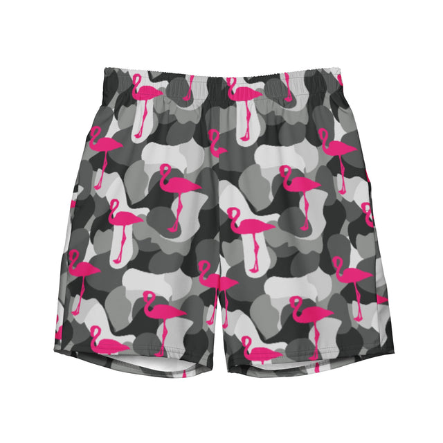 Battle Flamingo (Swim Trunks)-Swim Trunks-Swish Embassy