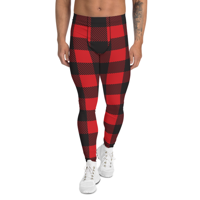 Buffalo Plaid Lumberjack (Leggings)-Meggings-Swish Embassy
