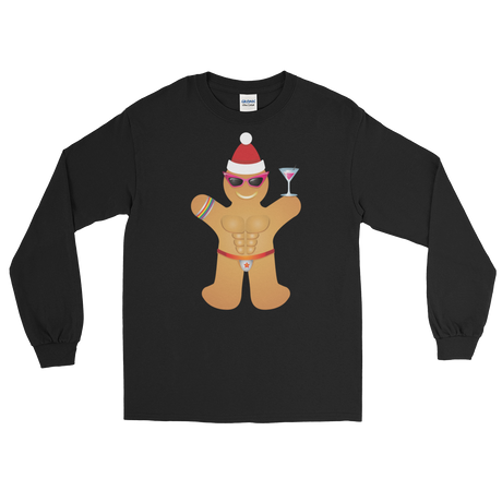 Gingerbread Circuit Man (Long Sleeve)-Long Sleeve-Swish Embassy