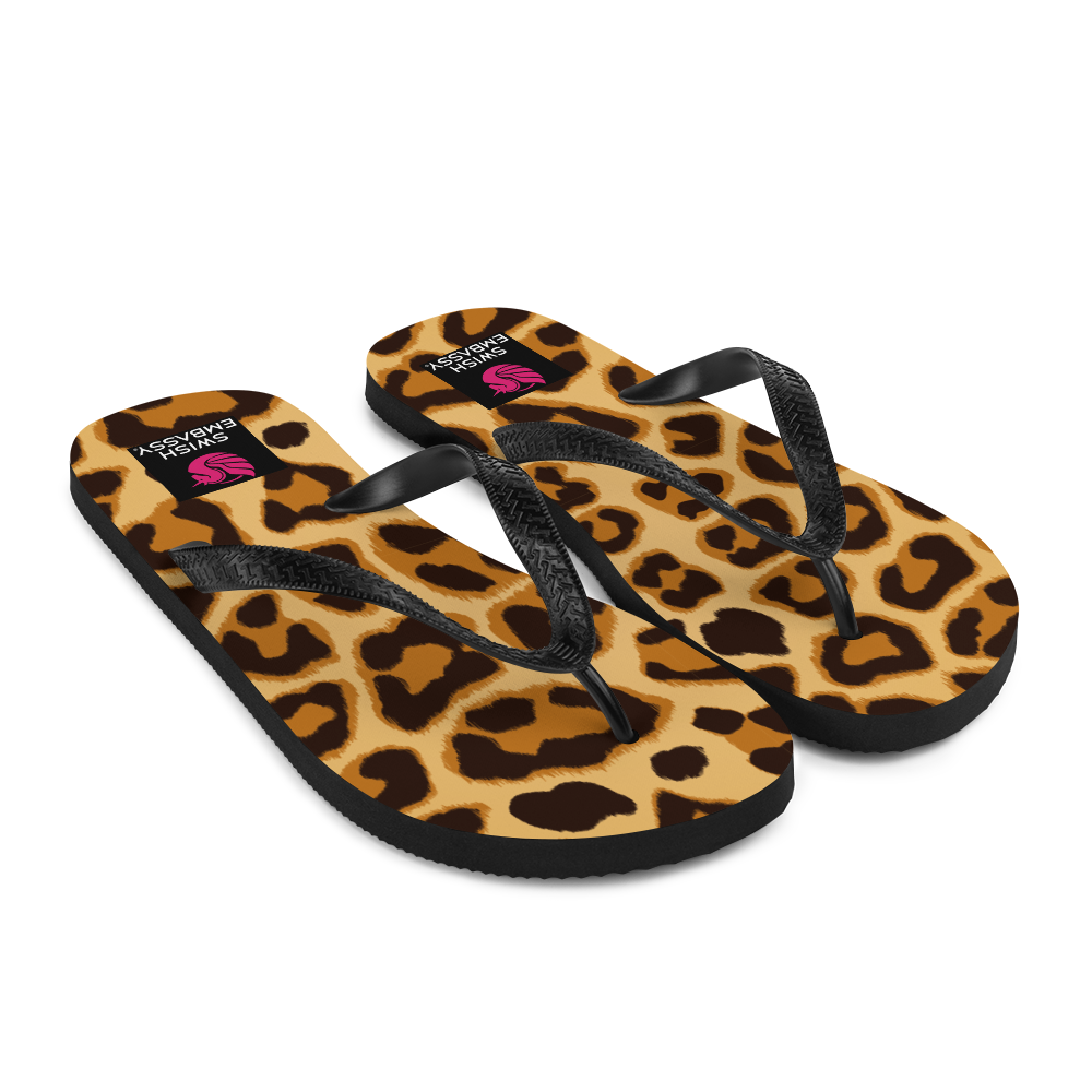 Leopard (Flip Flops)-Flip Flops-Swish Embassy