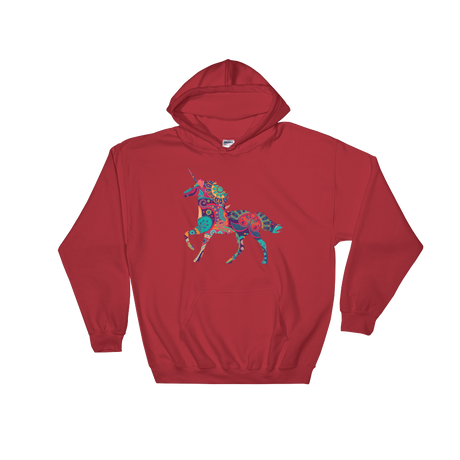 Paisley Unicorn (Hoodie)-Hoodie-Swish Embassy