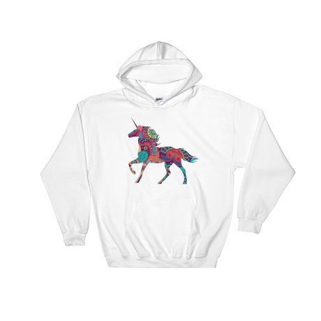 Paisley Unicorn (Hoodie)-Hoodie-Swish Embassy