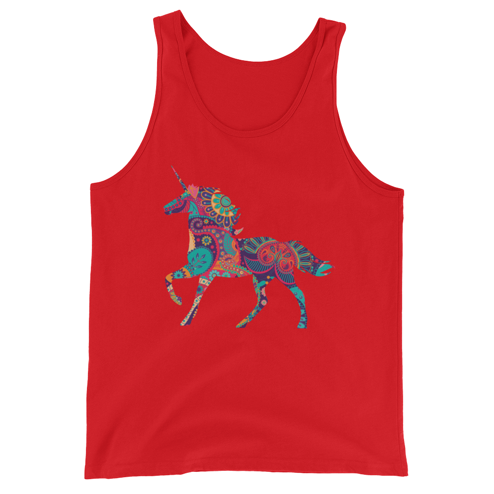 Paisley Unicorn (Tank Top)-Tank Top-Swish Embassy