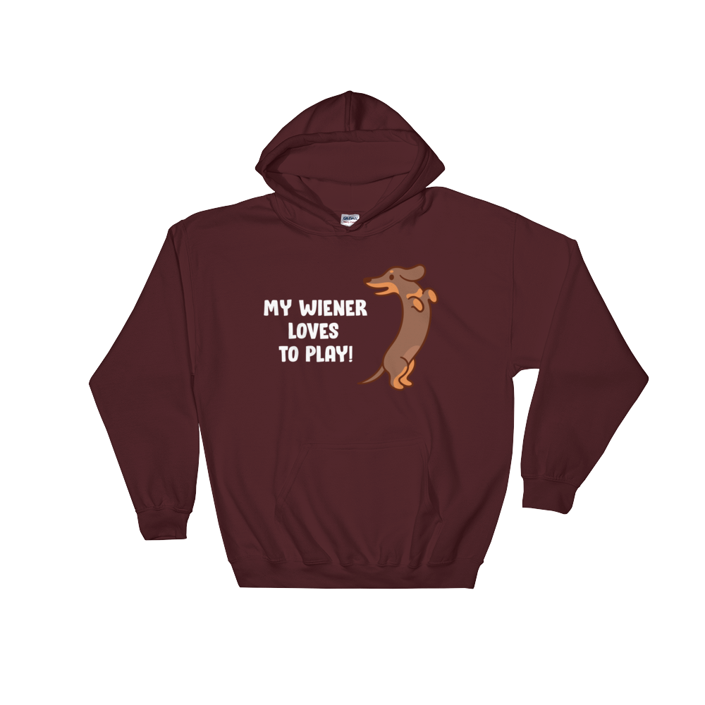 Playful Wiener (Hoodie)-Hoodie-Swish Embassy