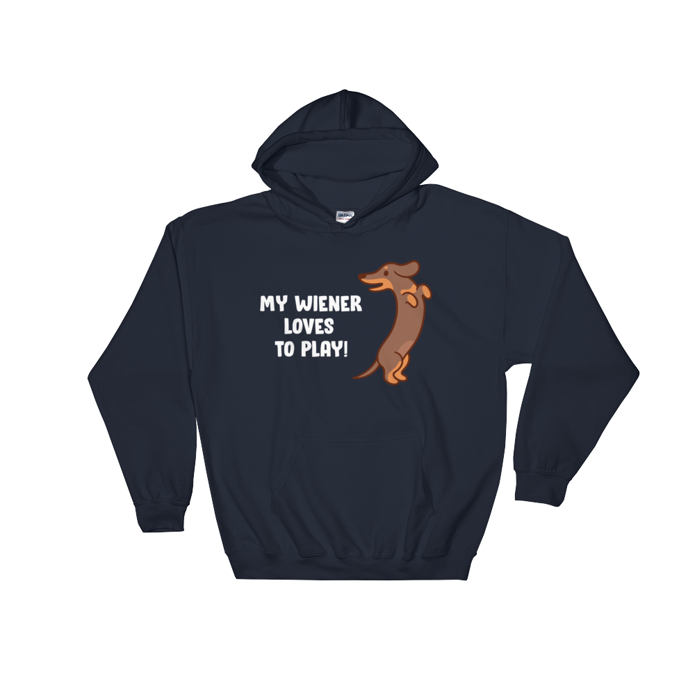 Playful Wiener (Hoodie)-Hoodie-Swish Embassy