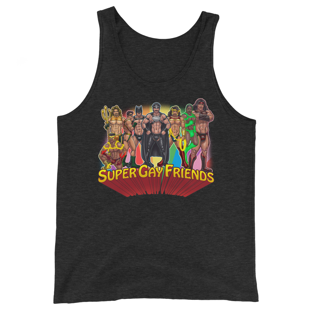 Supergay Friends (Tank Top)-Tank Top-Swish Embassy