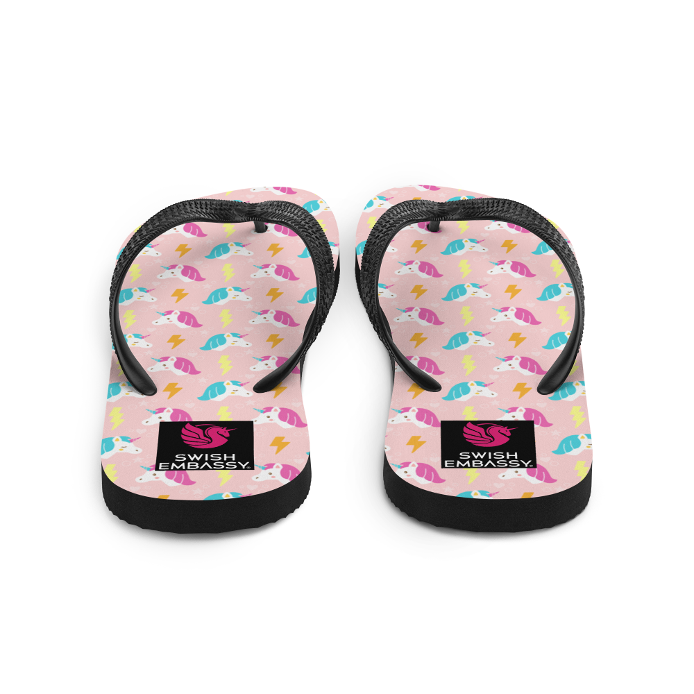 Unicorn Thunder (Flip Flops)-Flip Flops-Swish Embassy