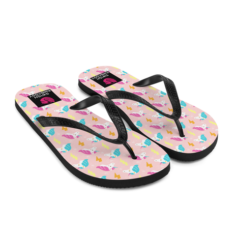 Unicorn Thunder (Flip Flops)-Flip Flops-Swish Embassy